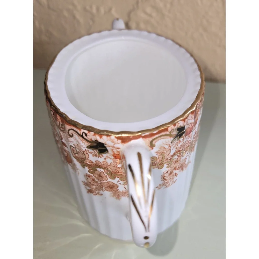 Antique Sugar Bowl  By Samuel Radford, Fenton. Victorian Rust 1800's (#17)